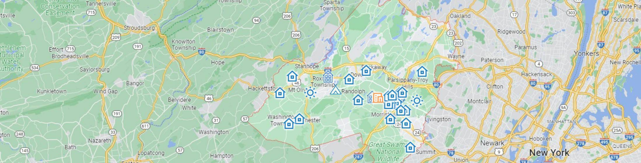 Map of Locations